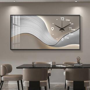 电表箱装饰画2025新款带钟表遮挡配电箱多媒体大尺寸餐厅电闸挂画