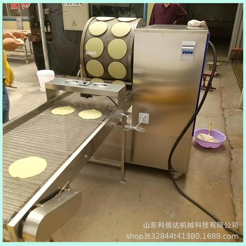 盘锦小吃小卷饼机生产厂家自动式烤鸭饼机商用榴莲千层蛋糕皮机