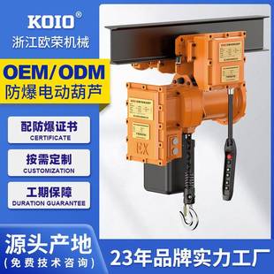 防爆BT4环链电动葫芦80V无线遥控超低空双速特种起重吊机