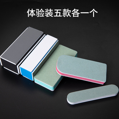 双面文玩抛光块海绵砂纸打磨工具棒砂块塑料玉石opi抛光板利器