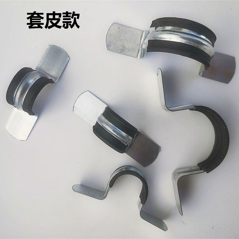 镀锌无孔骑马卡铁皮卡金属马鞍卡U型卡25 32卡箍瓦斯枪电线管卡