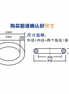O型圈密封圈丁腈橡胶垫片耐高温线经3.1MM外径10/11/12/13/14/15*
