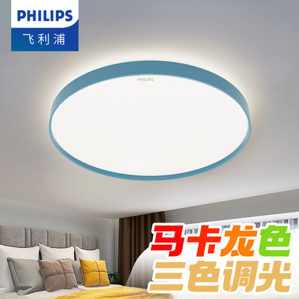 飞利浦卧室灯主卧书房灯莫兰迪房间led吸顶灯现代简约2025年新款