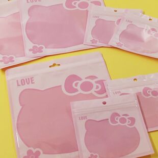 kt猫自封袋饰品化装品包装袋子塑料密封袋美甲包装袋