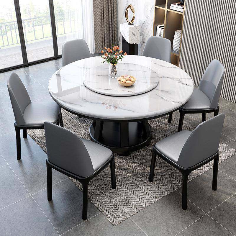 轻奢大理石餐桌椅组合现代简约圆形岩板吃饭圆桌家用小户型带转盘,畜牧/养殖物资,畜牧/养殖器械,淘宝优惠券,粉丝福利购,淘宝优惠卷