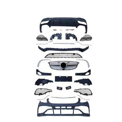 适用15-17奔驰GLC改装GLC6363s43sAMG前后杠中网全套改装大包围