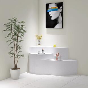 中岛展示台流水台花店云朵台服装网红创意产品地台陈列桌展示柜子