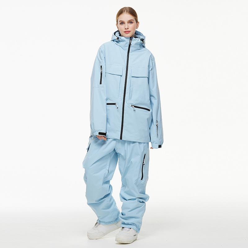 滑雪服套装男女款24-25雪季户外防风防水保暖单板滑雪衣新款