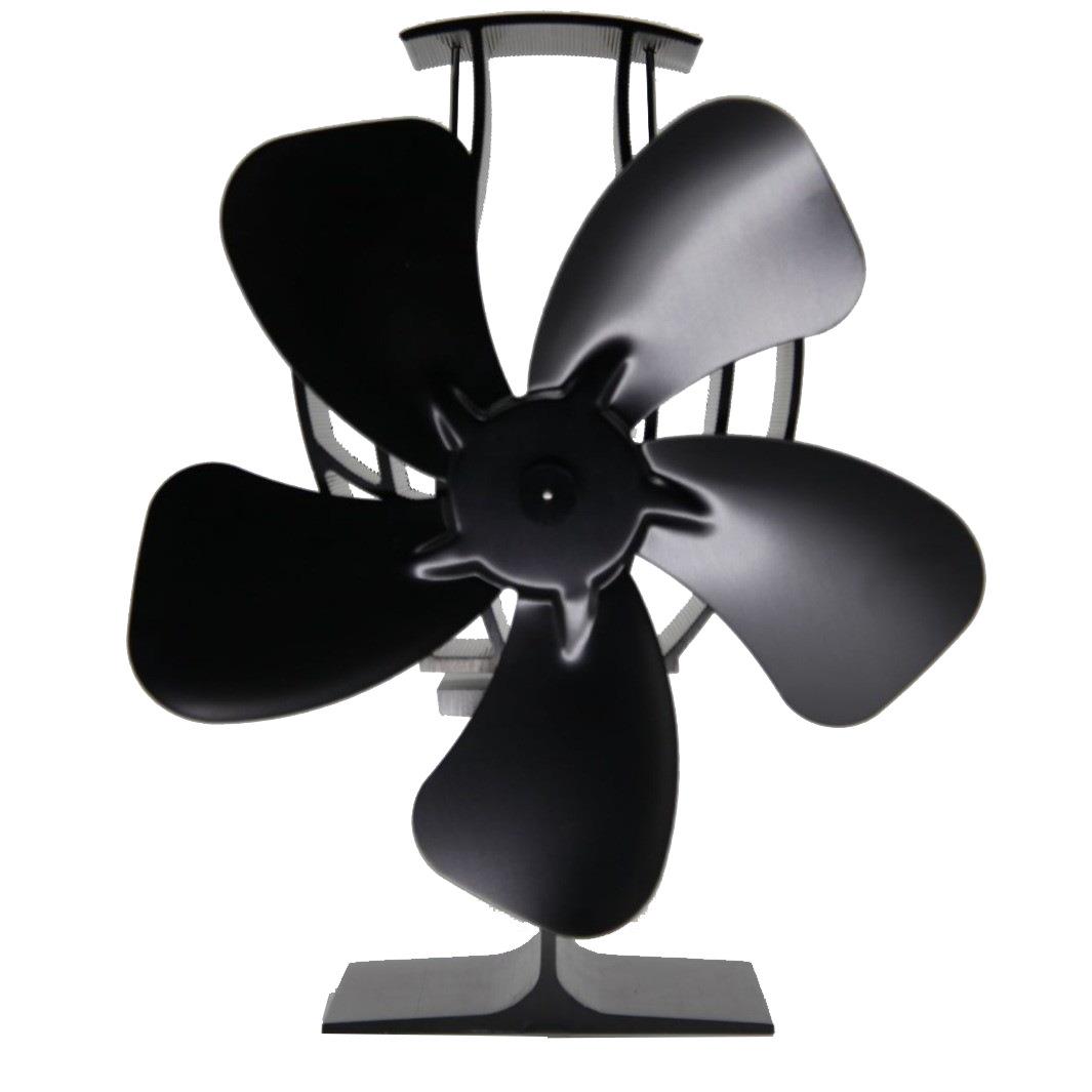 热销款热动力壁炉风扇5叶热能风扇静音操作环保热循环