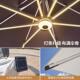 户外遮阳伞庭院带灯伞太阳能LED灯条室外别墅露台花园大型罗马伞