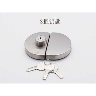 有框门锁木门锁铝合金双门双开玻璃门锁不锈钢防盗锁商铺中央门锁