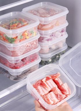 AAL冰箱冻肉盒分格冷冻盒密封盒保鲜盒葱姜蒜米饭分装盒备菜盒