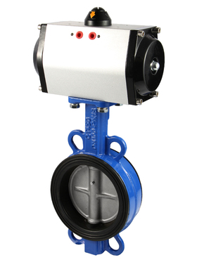 气动蝶阀D671X-16Q对夹式阀门不锈钢DN50 65 80 100 150 250 300