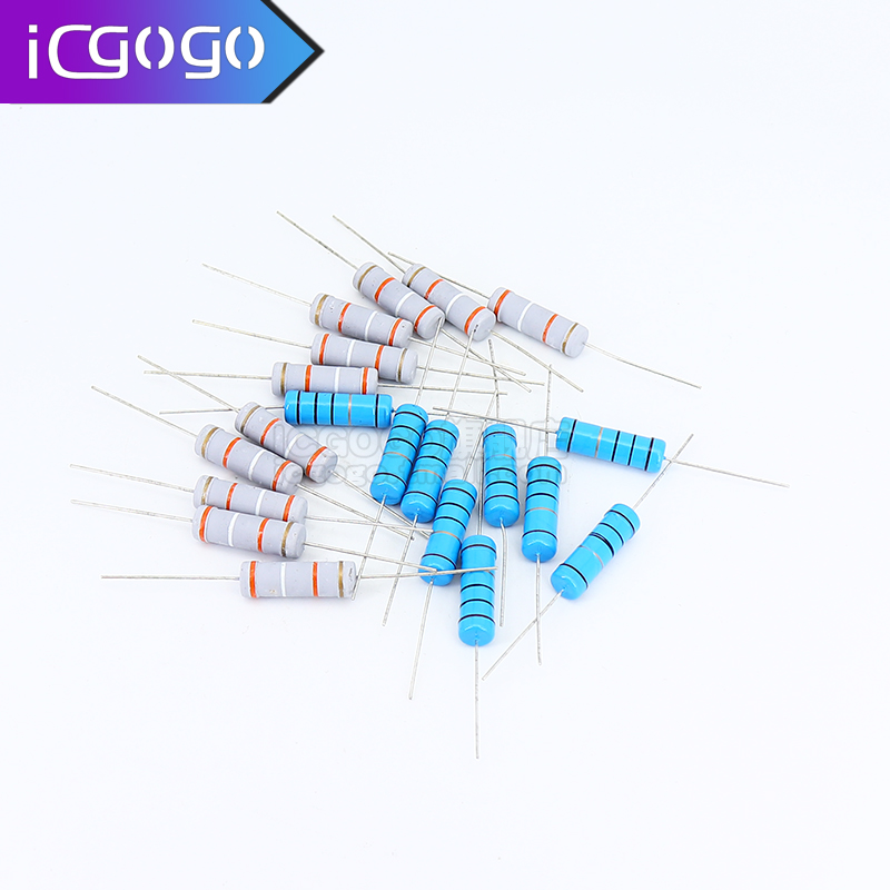 5W直插电阻 0.1R0.12R0.15R0.18R0.2R0.22R0.24R0.27R0.3R欧1% 5%