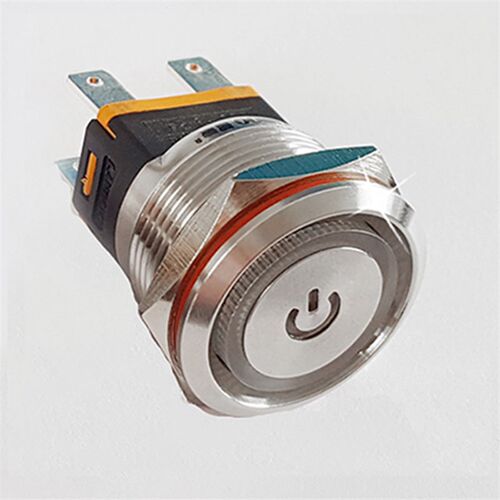 22mm25mm金属按钮开关自锁自复20A大电流不锈钢蓝波LB22C LB25C