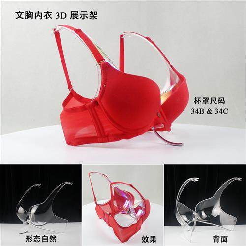 迷你型塑料文胸展示支架34C女士泳装或比基尼内衣裤衣架文胸托架