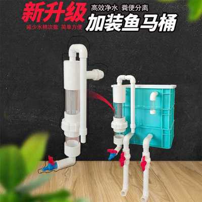 周转箱小型灰色过滤器箱上置盒上装置鱼缸水循环系统水池魔袋