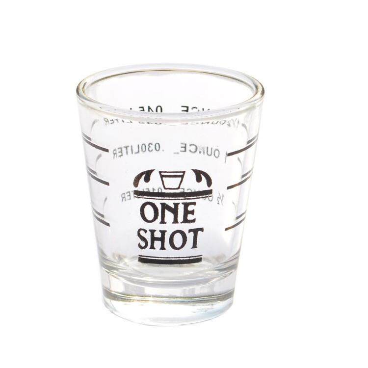 加厚玻璃安士杯 盎司杯刻度量杯 浓缩杯 意式咖啡杯 大号/小号