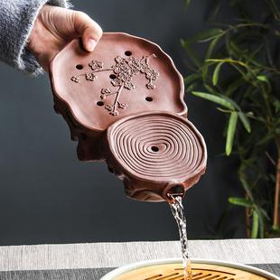 功夫茶盘家用简约托盘储水式 紫砂中式 茶海茶托茶台干泡台壶承之新