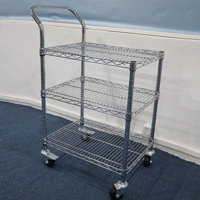 厂家直销工业带轮移动工具车 三层物料车防静电车间货物周转车