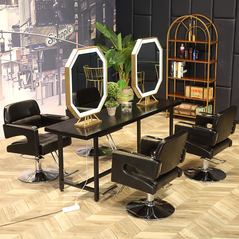理发店镜台美发店镜子发廊专用实木桌单面双面镜台带灯影楼化妆台,电子/电工,其它,淘宝优惠券,粉丝福利购,淘宝优惠卷