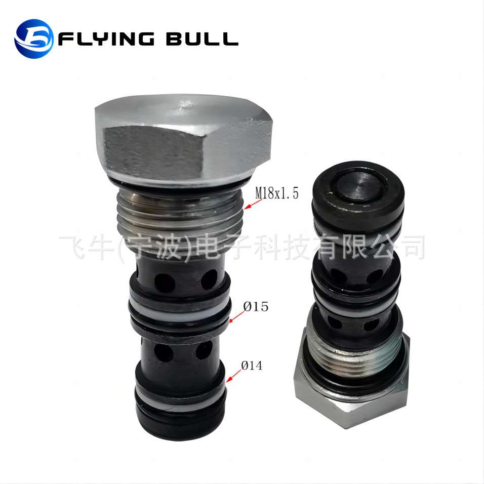 出售液控单向阀 YDF04-00 M18x1.5 型保压阀飞牛螺纹插装阀