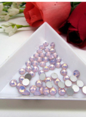 国贸a钻ss10粉蛋白色 平底玻璃钻 手机美容贴钻 美甲钻