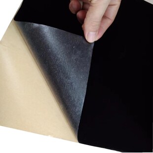 0.6mm厚自粘植绒布背胶绒布贴包装货架木床防异响柜台家具色板diy