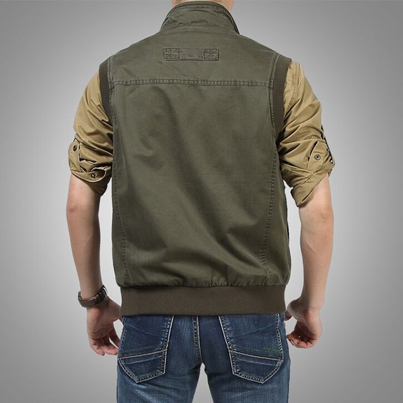 见展车男装摄影马甲导演背心多口袋户外钓鱼马夹男春秋外套