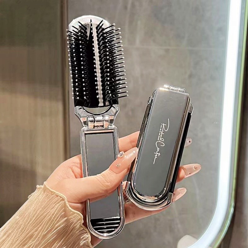 10+的快乐!迷你随身折叠梳气垫气囊梳女士便携式按摩蓬松小梳子