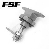 设备柜门锁 T型转舌锁压缩收紧抽屉柜锁 MS309 2不锈钢风机箱防震