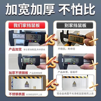 不锈钢挡鼠板防鼠板门档配电室机房仓库酒店幼儿园免打孔伸缩档板