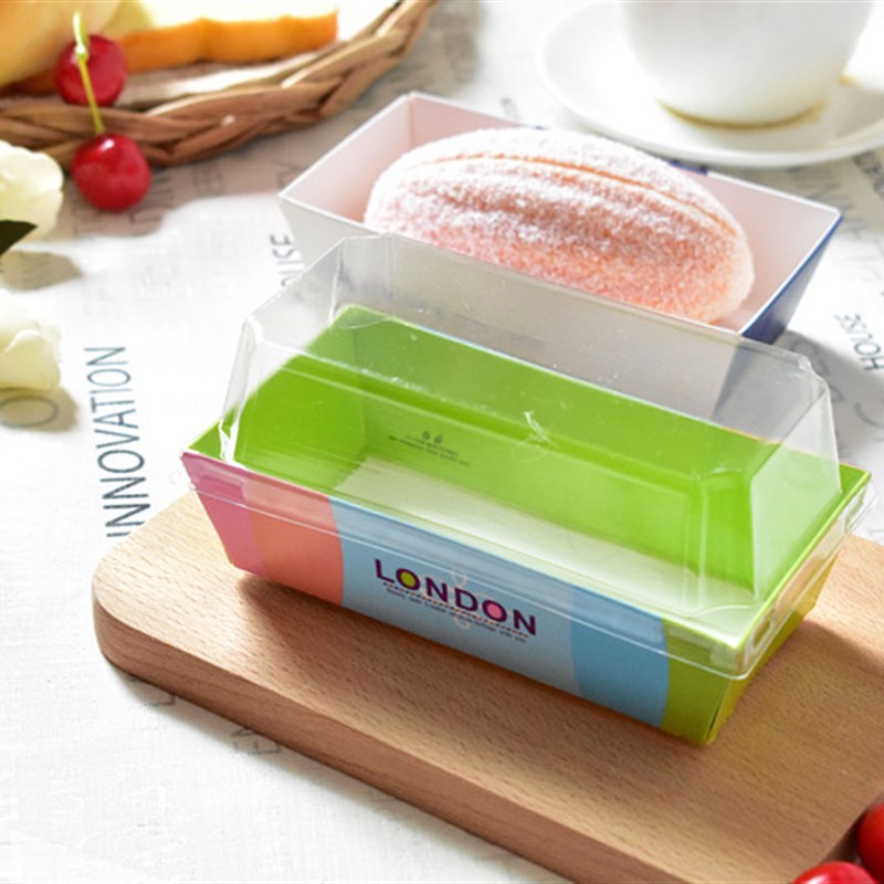 100套包邮小号长方雪媚娘包装盒蛋糕卷泡芙面包西点打包盒蛋黄酥