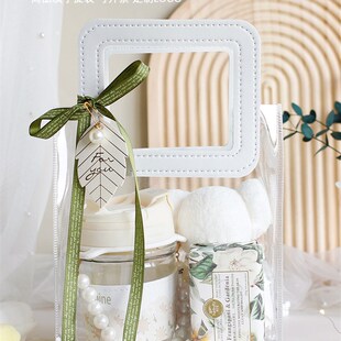 结婚毛巾熊伴手礼袋子手提套装教师节百日宴满月生日公司开业创意