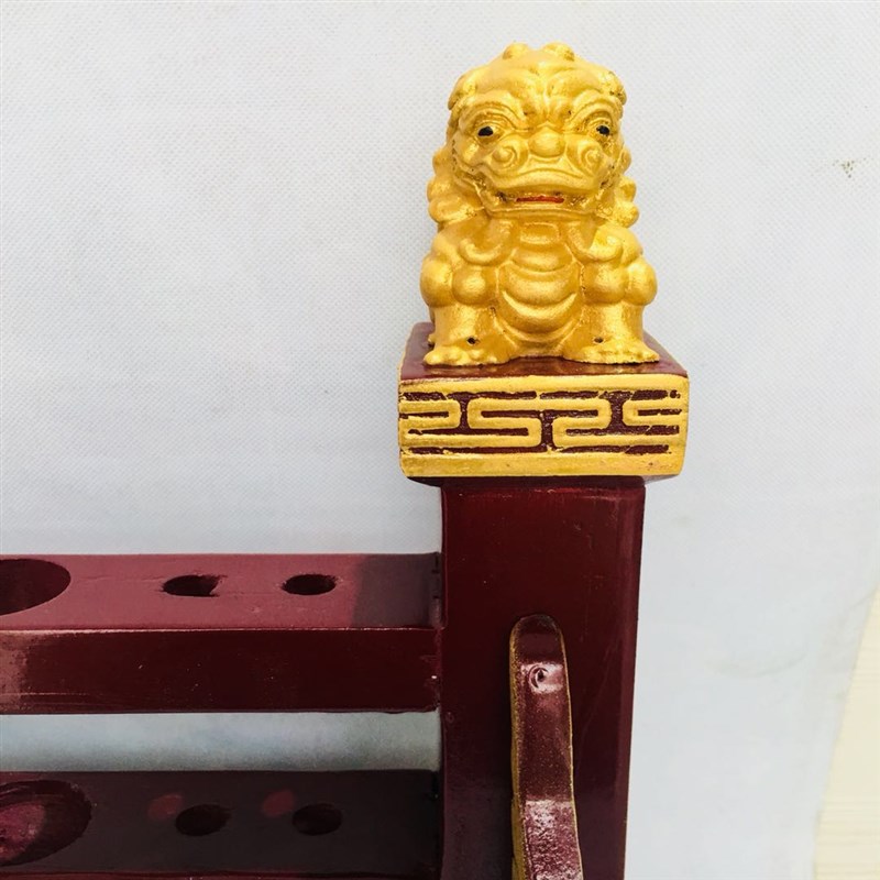 法器道家道士法坛用品 令牌令旗幡桃木剑印章勾叉法架 法器架实木