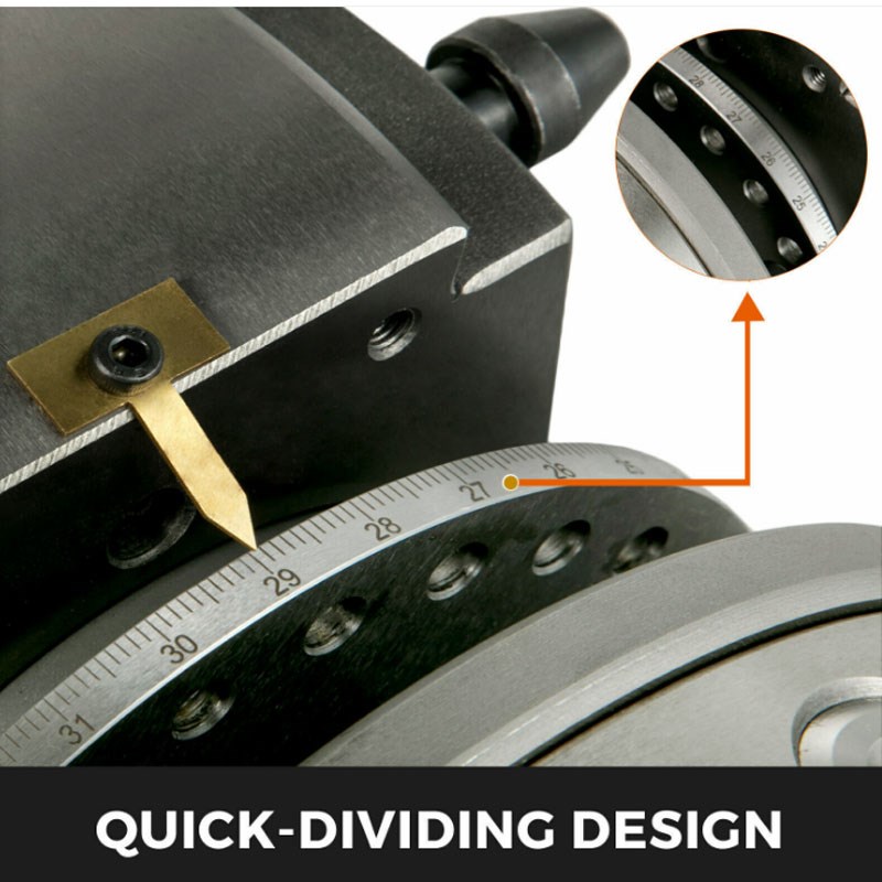 铣床分度头数控立卧两用小型简易快速4寸5寸6寸8寸手动分度器立卧