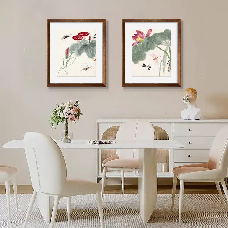 （可惜无声）花鸟新中式客厅书房卧室餐厅装饰挂画 电表箱挂画
