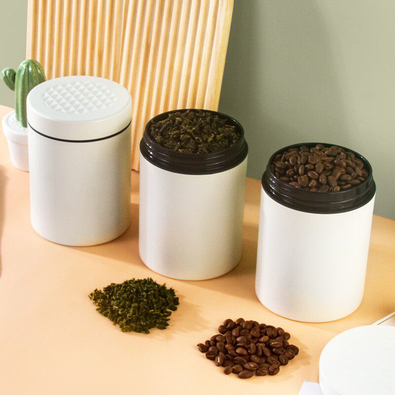 咖啡粉密封罐奶粉茶叶罐子田装七粉糖果罐铁艺螺旋盖咖啡豆保存罐