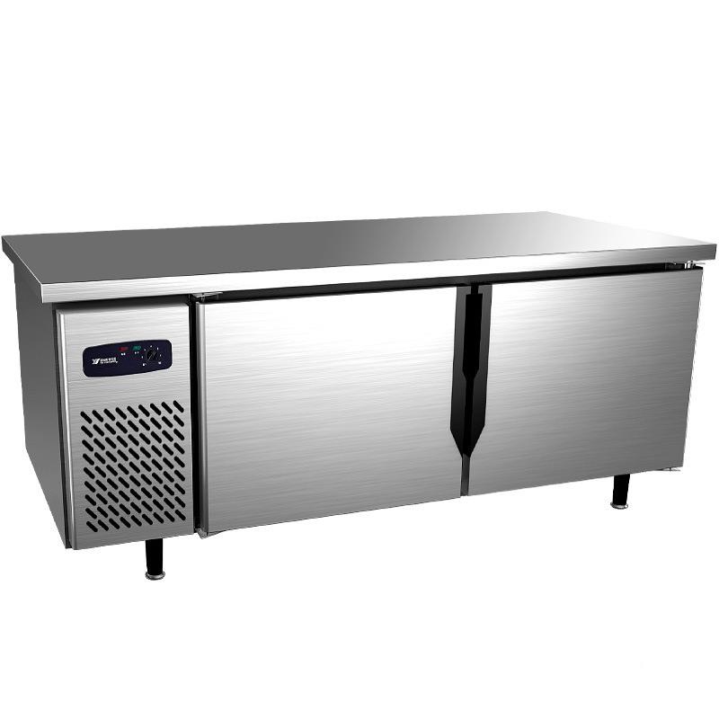 鲜不锈作钢保工制台 平台冷无品牌/冻冰箱 银都保鲜工作台银都冰