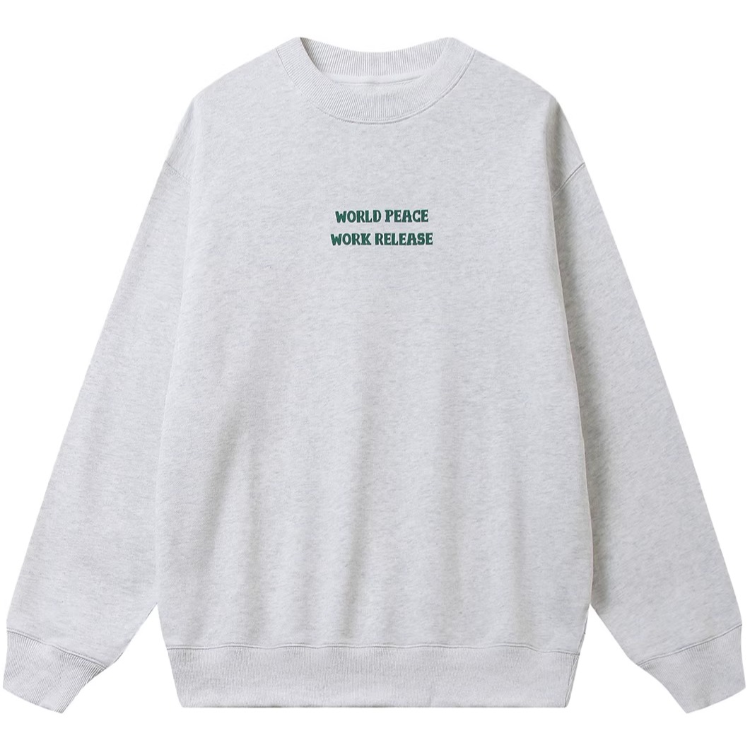 OneDaySober圆领宽松卫衣