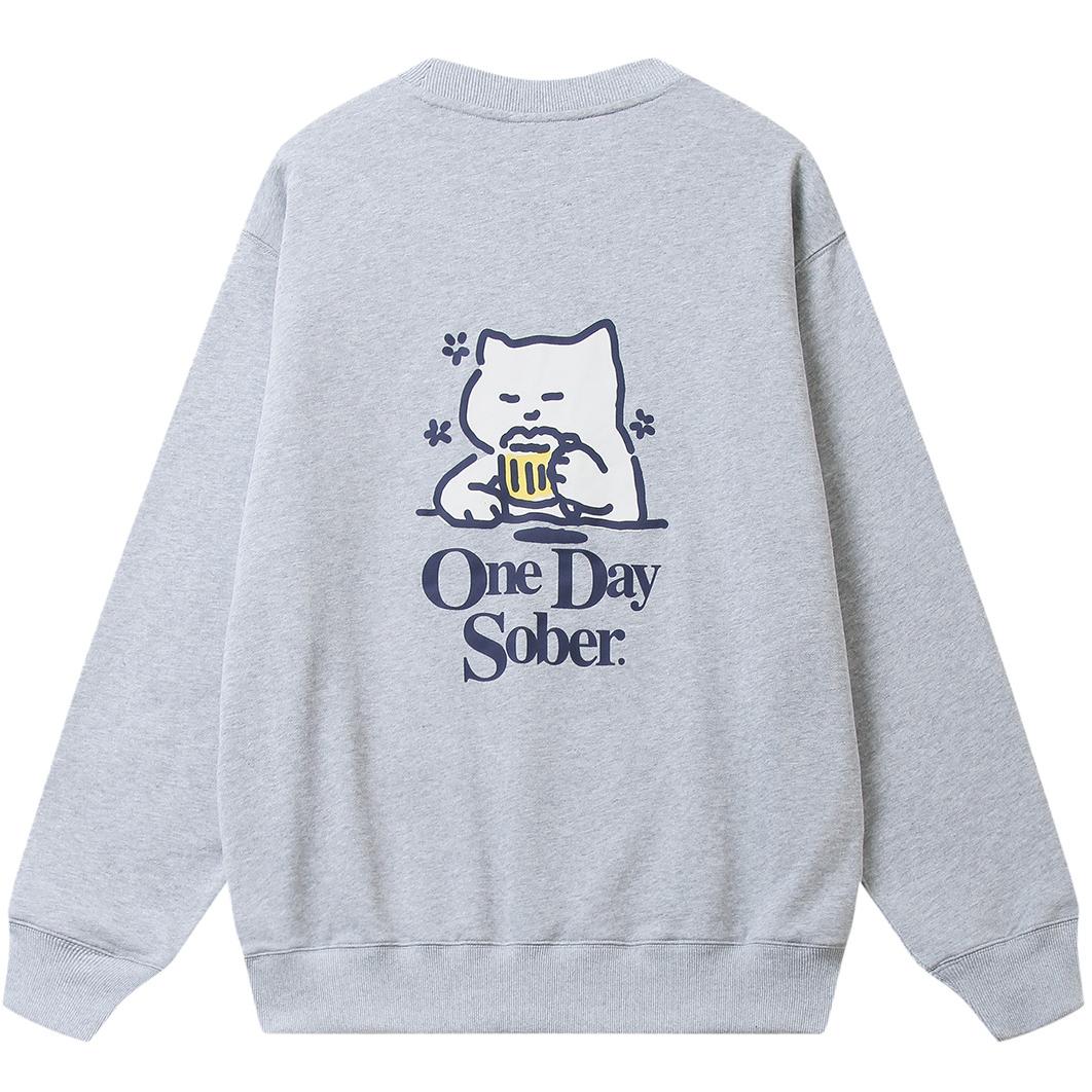OneDaySober圆领卫衣长袖