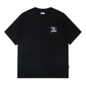 字母刺绣印花纯色丝光棉T恤情侣短袖 OneDaySober 清醒嘉年华限定