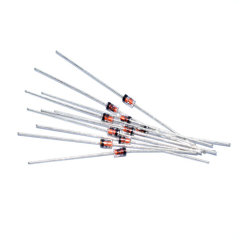 直插开关二极管 1N4148 IN4148 DO-35 编带装/散装(100个)