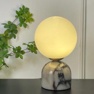 大理石台灯卧室客厅床头灯氛围 Sabi风格 斯堪 纳维亚中世纪Wabi