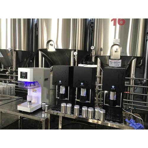 精酿啤酒易拉罐等压灌装机装瓶酒头家酿商酿小型自动灌装机