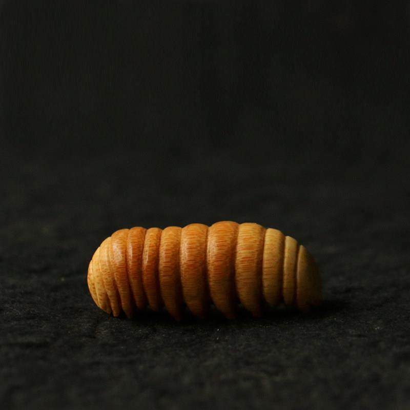 纯手工雕刻天然实心竹小毛毛虫竹雕小摆件精磨一体竹制小虫子把件,特色手工艺,竹编/竹雕,淘宝优惠券,粉丝福利购,淘宝优惠卷