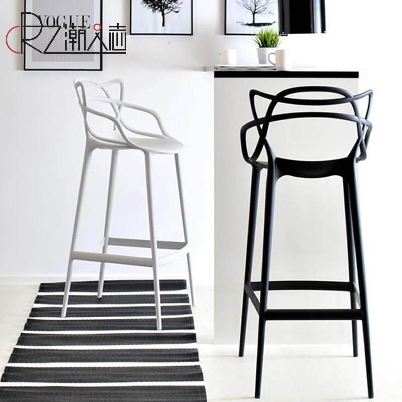 户外高脚凳子靠背吧台凳北欧设计师蔓藤吧椅创意家用塑料酒吧椅子,住宅家具,家用高脚椅,淘宝优惠券,粉丝福利购,淘宝优惠卷