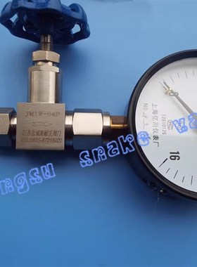 不锈钢内外丝螺纹压力表截止阀J21W-160PM20*1.5针型阀压力表阀