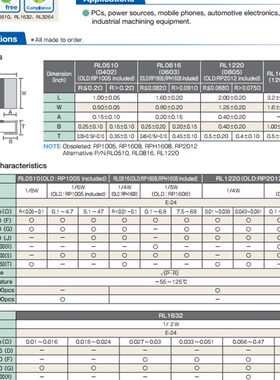1206电流传感电阻器3216 R270 0.27欧姆 1% 0.5W 270mR 进口