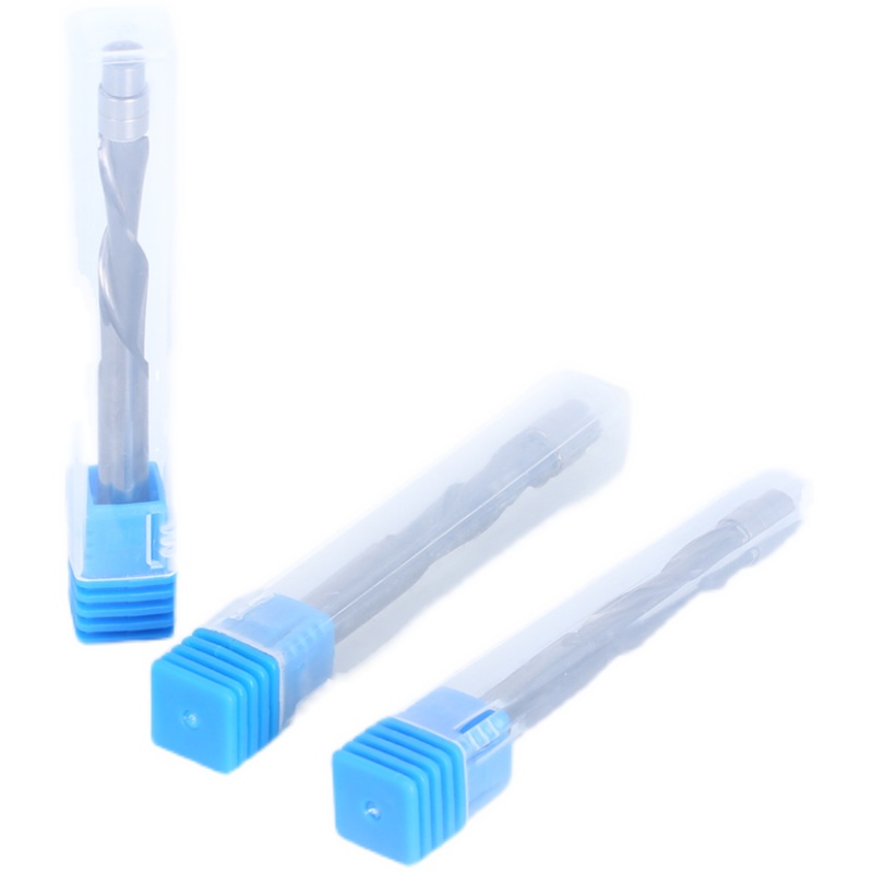 1/4柄6柄修边机刀头整体合金带轴承一体合金双刃立铣刀修边刀